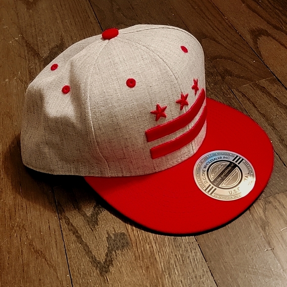 D.C. ONE Other - DC ONE wholesale adjustable New! RED &  GREY snapback